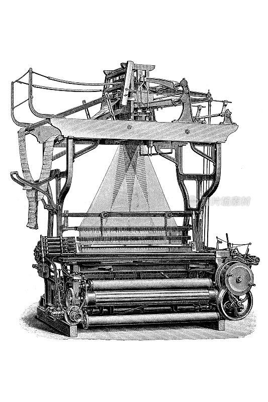 Loom upholstery fabric (Schönherr system)